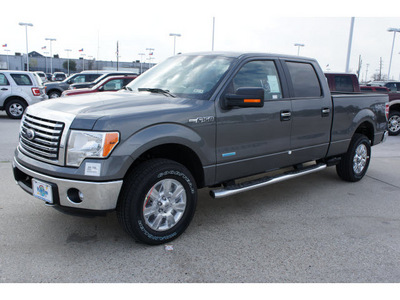 ford f 150 2012 gray xlt gasoline 6 cylinders 4 wheel drive automatic 77388