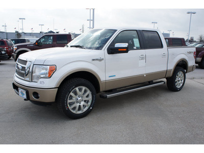 ford f 150 2012 white king ranch gasoline 6 cylinders 4 wheel drive automatic 77388