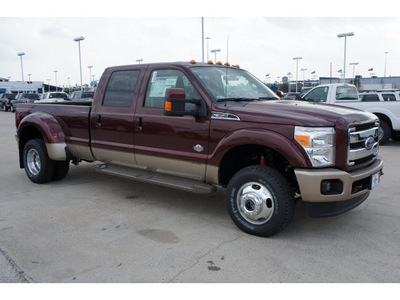 ford f 350 super duty 2012 dk  red king ranch biodiesel 8 cylinders 4 wheel drive automatic with overdrive 77388