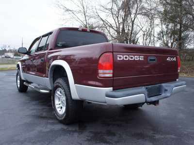 dodge dakota 2002 red slt gasoline 8 cylinders 4 wheel drive automatic 27330