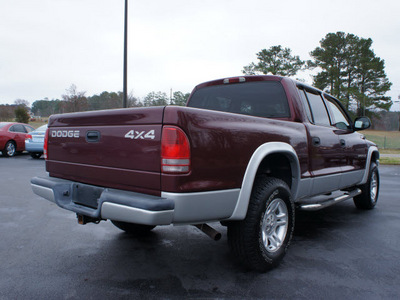 dodge dakota 2002 red slt gasoline 8 cylinders 4 wheel drive automatic 27330