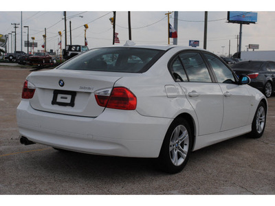 bmw 3 series 2008 white sedan 328i gasoline 6 cylinders rear wheel drive automatic 77037