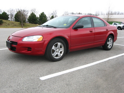 dodge stratus 2003 red sedan sxt gasoline 4 cylinders dohc front wheel drive automatic 45840