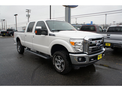 ford f 250 super duty 2011 white lariat flex fuel 8 cylinders 4 wheel drive automatic 07724