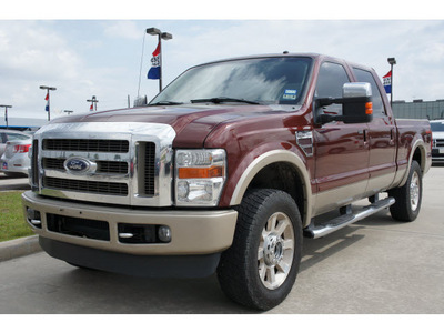 ford f 250 super duty 2008 brown lariat diesel 8 cylinders 4 wheel drive automatic 77090