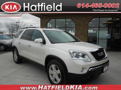 gmc acadia 2008 white suv slt 1 gasoline 6 cylinders front wheel drive automatic 43228