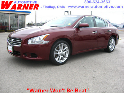 nissan maxima 2009 dk  red sedan gasoline 6 cylinders front wheel drive automatic 45840