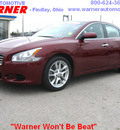 nissan maxima 2009 dk  red sedan gasoline 6 cylinders front wheel drive automatic 45840
