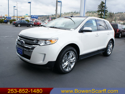 ford edge 2012 white sel 2wd ecoboost gasoline 4 cylinders front wheel drive 6 speed automatic 98032