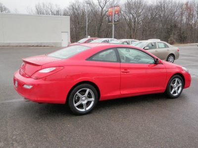 toyota camry solara 2008 red coupe sle v6 gasoline 6 cylinders front wheel drive automatic 56001