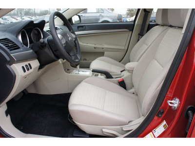 mitsubishi lancer 2012 dk  red sedan es gasoline 4 cylinders front wheel drive automatic 78238