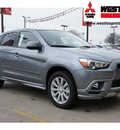 mitsubishi outlander sport 2011 lt  gray se gasoline 4 cylinders all whee drive automatic 78238