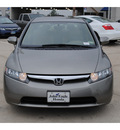 honda civic 2008 gray sedan hybrid hybrid 4 cylinders front wheel drive automatic 77065