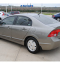 honda civic 2008 gray sedan hybrid hybrid 4 cylinders front wheel drive automatic 77065