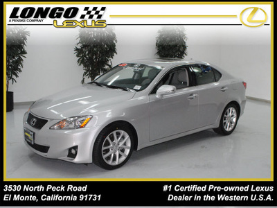 lexus is 250 2011 gray sedan gasoline 6 cylinders rear wheel drive automatic 91731