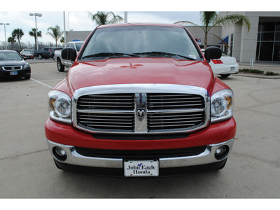 dodge ram pickup 1500 2008 red pickup truck slt gasoline 8 cylinders rear wheel drive automatic with overdrive 77065