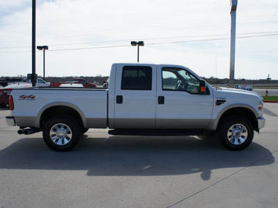 ford f 250 super duty 2008 white lariat diesel 8 cylinders 4 wheel drive automatic 76087