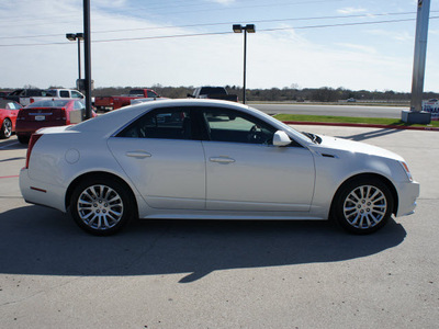 cadillac cts 2011 white sedan gasoline 6 cylinders rear wheel drive automatic 76087