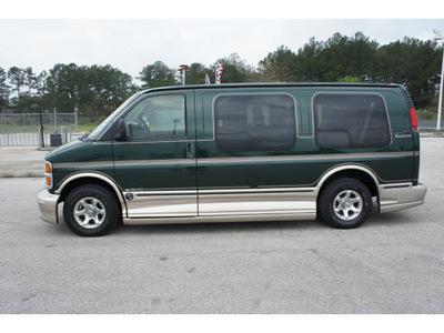 chevrolet g1500 2001 green van 8 cylinders automatic 77388