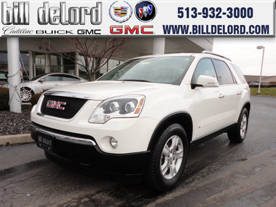 gmc acadia 2009 white suv slt 1 gasoline 6 cylinders front wheel drive automatic 45036
