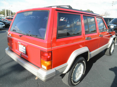 jeep cherokee 1995 red suv country gasoline 6 cylinders rear wheel drive automatic 34474