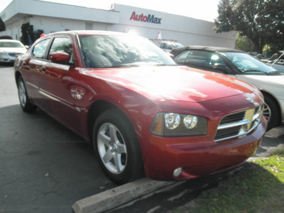 dodge charger 2010 red sedan sxt gasoline 6 cylinders rear wheel drive automatic 34474