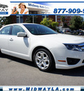 ford fusion 2011 white sedan se gasoline 4 cylinders front wheel drive automatic 90004