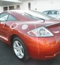 mitsubishi eclipse 2006 orange hatchback gs gasoline 4 cylinders front wheel drive automatic 34474