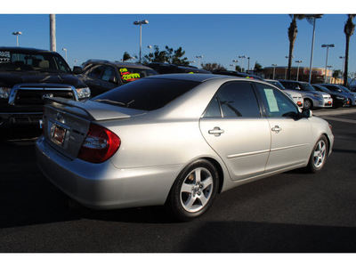 toyota camry 2003 silver sedan se gasoline 4 cylinders front wheel drive automatic 91761