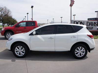 nissan murano 2011 white gasoline 6 cylinders front wheel drive automatic 76018