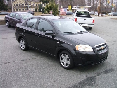 chevrolet aveo 2007 black sedan ls gasoline 4 cylinders front wheel drive automatic with overdrive 07054
