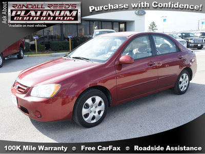kia spectra 2006 dk  red sedan ex gasoline 4 cylinders front wheel drive automatic 77388