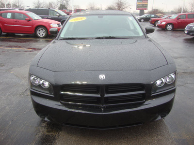 dodge charger 2008 black sedan gasoline 6 cylinders rear wheel drive automatic 60443