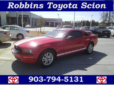 ford mustang 2006 red coupe v6 standard gasoline 6 cylinders rear wheel drive automatic 75503