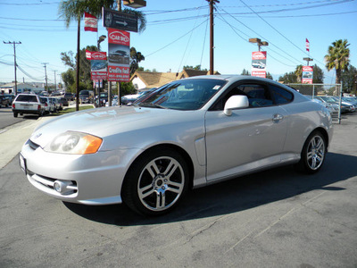 hyundai tiburon 2003 silver coupe gt v6 gasoline 6 cylinders dohc front wheel drive automatic 92882