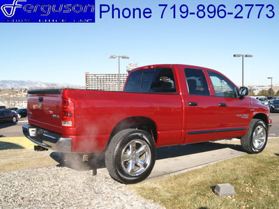 dodge ram pickup 1500 2006 inferno red slt gasoline 8 cylinders 4 wheel drive automatic 80910