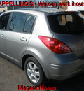 nissan versa 2009 gray hatchback gasoline 4 cylinders front wheel drive automatic 14094