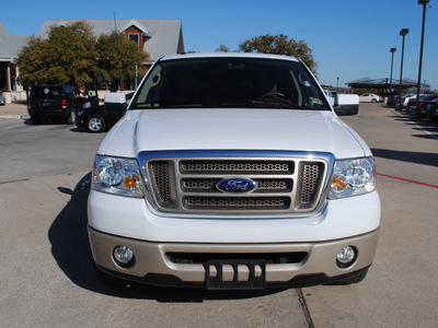ford f 150 2008 white king ranch 8 cylinders automatic with overdrive 76087