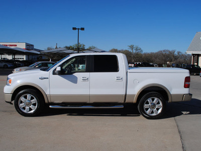 ford f 150 2008 white king ranch 8 cylinders automatic with overdrive 76087