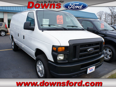 ford e series cargo 2011 white van e 150 flex fuel 8 cylinders rear wheel drive automatic 08753