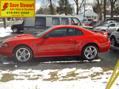 ford mustang 2002 dk  red coupe gt deluxe 8 cylinders 5 speed manual 43560