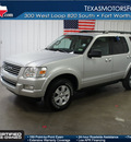 ford explorer 2010 silver suv xlt gasoline 6 cylinders 2 wheel drive automatic with overdrive 76108