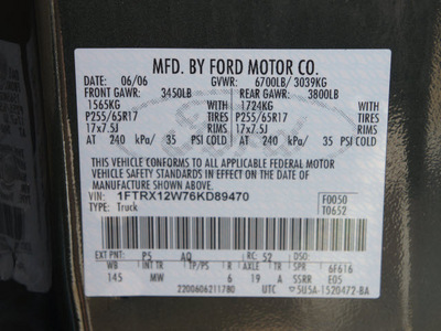 ford f 150 2006 green xlt gasoline 8 cylinders rear wheel drive automatic with overdrive 76108