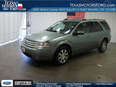 ford taurus x 2008 green suv sel gasoline 6 cylinders front wheel drive automatic with overdrive 76108