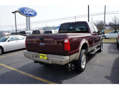 ford f 350 super duty 2010 royal red gold king ranch diesel 8 cylinders 4 wheel drive automatic 07724