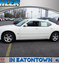 dodge charger 2010 stone white sedan sxt gasoline 6 cylinders rear wheel drive automatic 07724