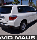 toyota highlander 2012 white suv gasoline 4 cylinders front wheel drive automatic 32771