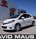 toyota yaris 2012 white gasoline 4 cylinders front wheel drive automatic 32771