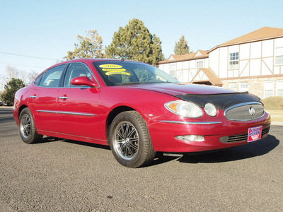 buick lacrosse 2005 red sedan cxl v6 leather 6 cylinders automatic 80012