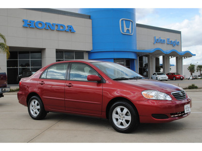 toyota corolla 2008 dk  red sedan le gasoline 4 cylinders front wheel drive automatic with overdrive 77065